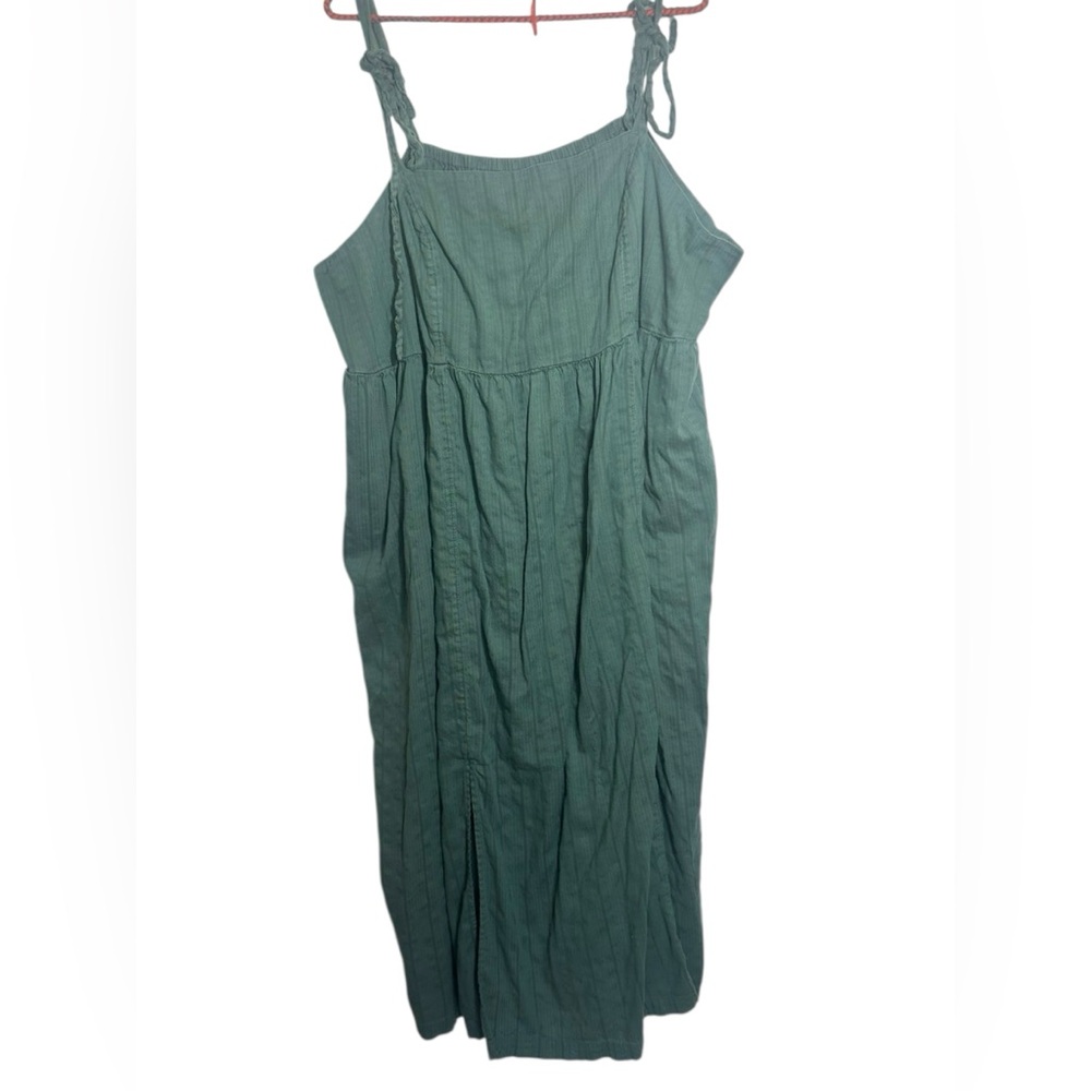 Old Navy Sage Green Tie Shoulder Maxi Dress – Size 3X - Picture 4 of 11